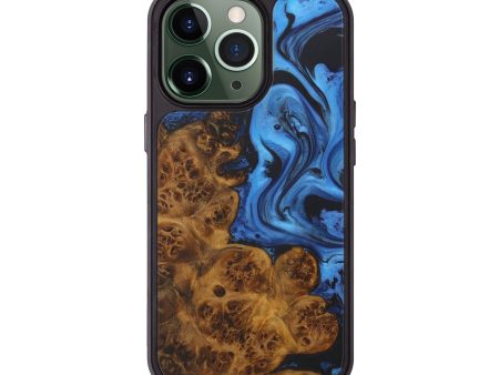 iPhone 13 Pro Wood+Resin Phone Case - Severin (Dark Blue, 571600) Supply