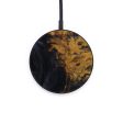 Circle Wood+Resin Wireless Charger - Jordyn (Pure Black, 573913) Cheap