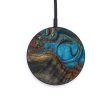 Circle Wood+Resin Wireless Charger - Delwin (Teal & Gold, 573244) Cheap