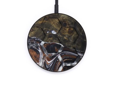 Circle Wood+Resin Wireless Charger - Margaretha (Tactile, 571346) Hot on Sale