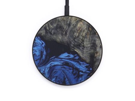 Circle Wood+Resin Wireless Charger - Bedford (Dark Blue, 568273) Sale