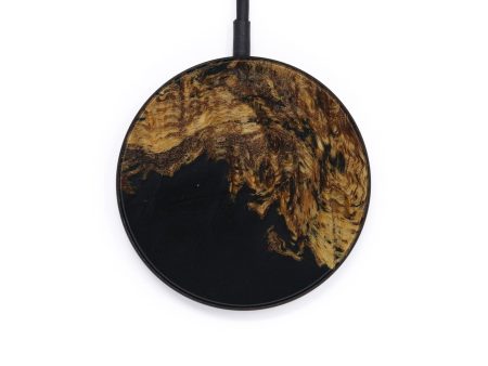 Circle Wood+Resin Wireless Charger - Toriano (Pure Black, 573883) For Cheap