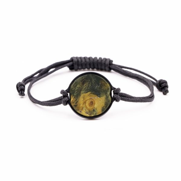 Circle Wood+Resin Bracelet - Dorotha (Mosaic, 573720) on Sale