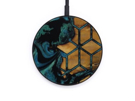 Circle Wood+Resin Wireless Charger - Hossein (Pattern, 574036) Sale