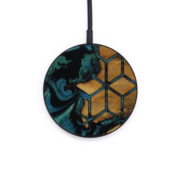 Circle Wood+Resin Wireless Charger - Hossein (Pattern, 574036) Sale