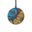 Circle Wood+Resin Wireless Charger - Henderson (Teal & Gold, 570217) Cheap