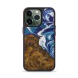 iPhone 13 Pro Wood+Resin Phone Case - Amalle (Dark Blue, 579803) Hot on Sale