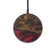 Circle Wood+Resin Wireless Charger - Torry (Dark Red, 579949) Online