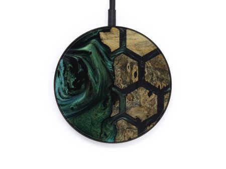 Circle Wood+Resin Wireless Charger - Carlisle (Pattern, 573127) For Discount