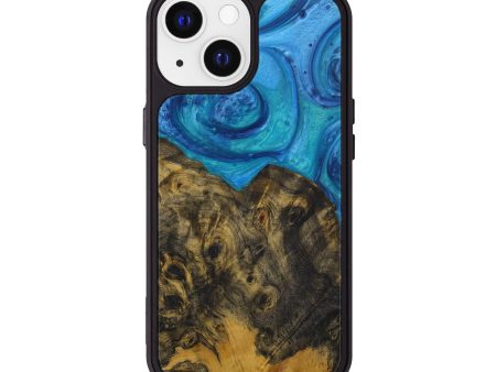 iPhone 13 Wood+Resin Phone Case - Orlando (Light Blue, 573946) Online Sale