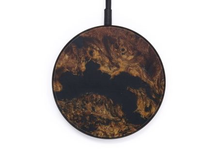 Circle Wood+Resin Wireless Charger - Flore (Pure Black, 573882) Online