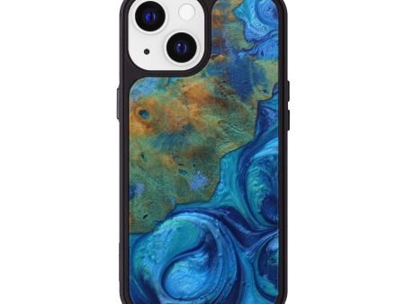 iPhone 13 Wood+Resin Phone Case - Umakanth (Light Blue, 573952) on Sale