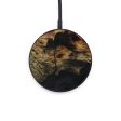 Circle Wood+Resin Wireless Charger - Hqs (Pure Black, 569052) on Sale