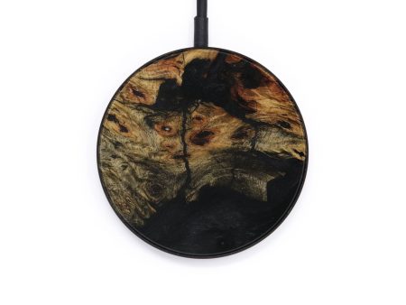 Circle Wood+Resin Wireless Charger - Hqs (Pure Black, 569052) on Sale