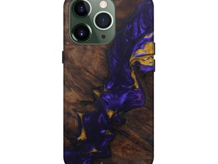 iPhone 13 Pro Wood+Resin Live Edge Phone Case - Amabel (Purple, 569295) on Sale