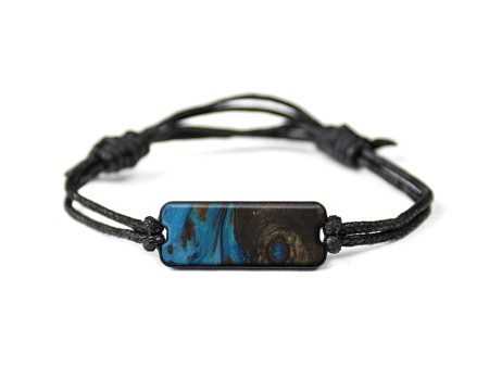 Classic Wood+Resin Bracelet - Alecia (Teal & Gold, 567216) Online