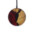 Circle Wood+Resin Wireless Charger - Stefanie (Dark Red, 569741) Supply