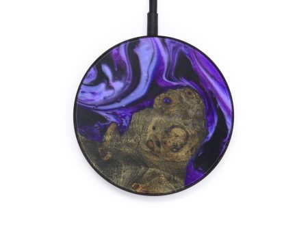 Circle Wood+Resin Wireless Charger - Ardith (Purple, 572396) Online now