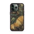 iPhone 13 Pro Wood+Resin Phone Case - Avon (Dark Green, 568733) For Discount