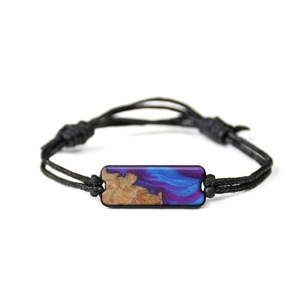 Classic Wood+Resin Bracelet - Dudley (Purple, 572646) For Cheap