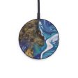 Circle Wood+Resin Wireless Charger - Raynald (Dark Blue, 571950) Online Hot Sale