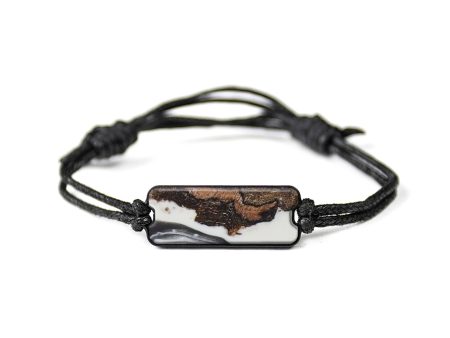 Classic Wood+Resin Bracelet - Debera (Black & White, 567235) Cheap