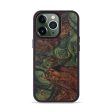 iPhone 13 Pro Wood+Resin Phone Case - Avis (Dark Green, 569166) Cheap