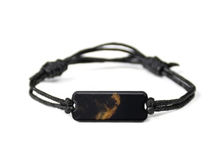 Classic Wood+Resin Bracelet - Dodi (Pure Black, 566947) Online Hot Sale