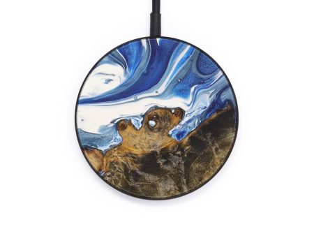 Circle Wood+Resin Wireless Charger - Netti (Light Blue, 572507) Online Hot Sale