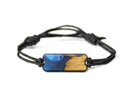 Classic Wood+Resin Bracelet - Citlali (Light Blue, 572523) For Sale