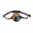 Circle Wood+Resin Bracelet - Laverna (Dark Green, 568769) Cheap