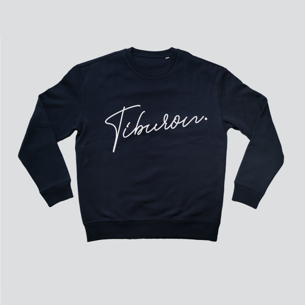 TIBURON CREWNECK SWEATSHIRT - NAVY For Cheap