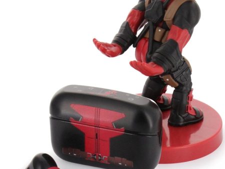 Marvel: Deadpool Buds Pro, Wireless Bluetooth EarBUDS and Phone Holder Bundle Discount