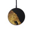 Circle Wood+Resin Wireless Charger - Ieshia (Pure Black, 569684) on Sale