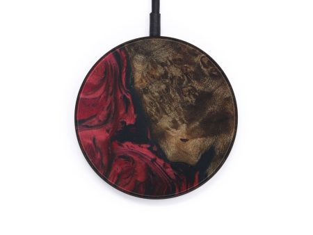 Circle Wood+Resin Wireless Charger - Altay (Dark Red, 570840) Online now