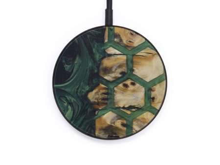 Circle Wood+Resin Wireless Charger - Rejeanne (Pattern, 570712) on Sale