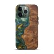 iPhone 13 Pro Wood+Resin Live Edge Phone Case - Bev (Dark Green, 570455) For Cheap