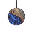 Circle Wood+Resin Wireless Charger - Cressie (Dark Blue, 567305) Fashion