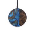 Circle Wood+Resin Wireless Charger - Legra (Teal & Gold, 568710) Online Sale