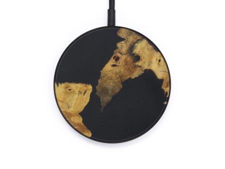 Circle Wood+Resin Wireless Charger - Fredi (Pure Black, 569683) Hot on Sale