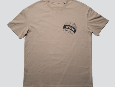 EGM GLOBE T-SHIRT - DESERT SAND Online