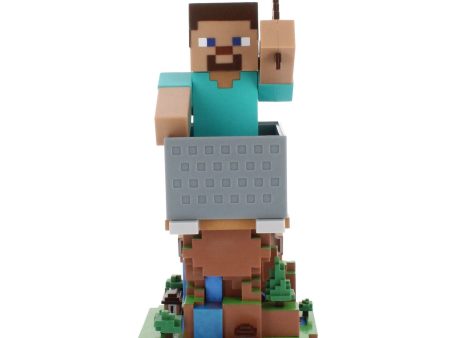 Minecraft: Steve Cable Guy R.E.S.T Collectible Figure Device Holder Discount