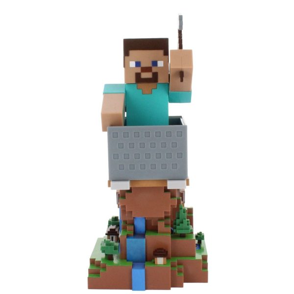 Minecraft: Steve Cable Guy R.E.S.T Collectible Figure Device Holder Discount