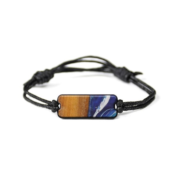 Classic Wood+Resin Bracelet - Abner (Dark Blue, 569943) on Sale