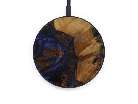 Circle Wood+Resin Wireless Charger - Cariotta (Dark Blue, 571982) For Discount