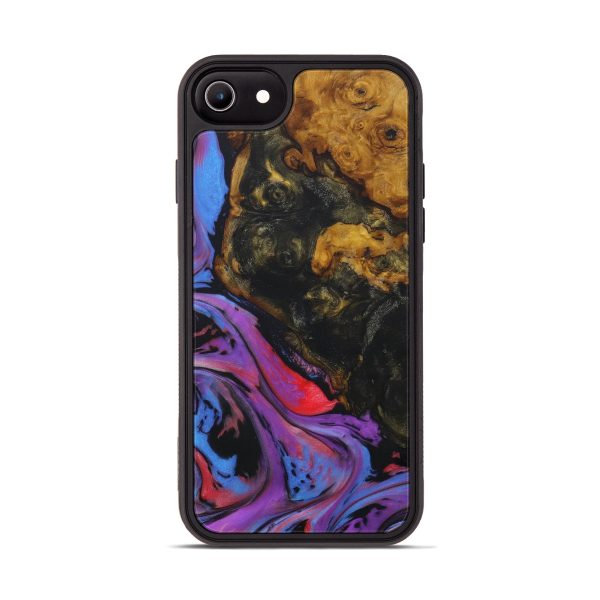 iPhone 8 Wood+Resin Phone Case - Debbra (Purple, 568440) For Discount