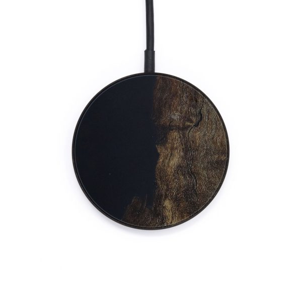 Circle Wood+Resin Wireless Charger - Yolande (Pure Black, 567767) Cheap