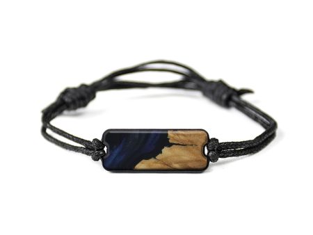 Classic Wood+Resin Bracelet - Delora (Dark Blue, 567256) Supply