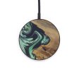 Circle Wood+Resin Wireless Charger - Grissel (Dark Green, 567023) Sale