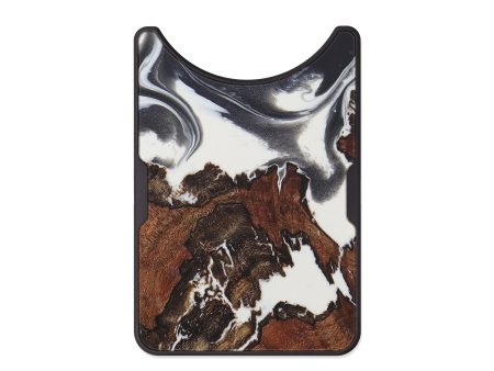 Alloy Wood+Resin Wallet - Libbey (Black & White, 567234) Supply